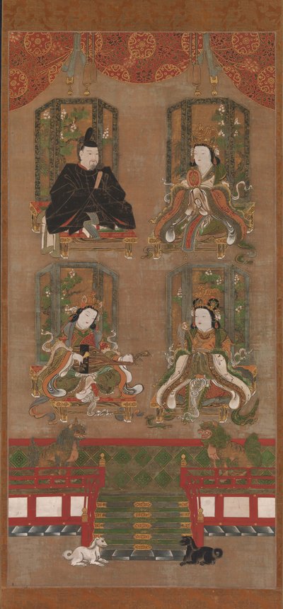 As Quatro Divindades do Monte Koya, século XVI. de Unbekannt