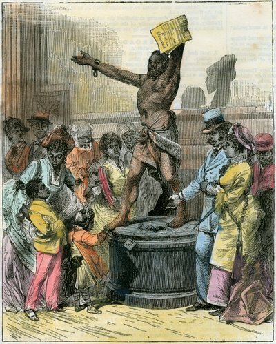 The Freed Slave, estátua em Memorial Hall, Centennial Exhibition, Filadélfia, EUA, c1876 de Unbekannt