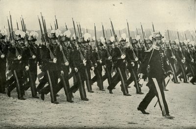 O oficial do exército francês em formação, 1919. de Unbekannt