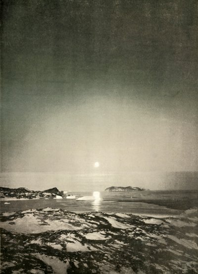 A lua cheia na época do crepúsculo do outono, c1908, 1909. de Unbekannt