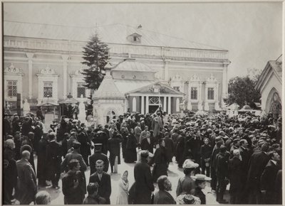 O funeral de Anton Chekhov no cemitério Novodevichy, 22 de julho de 1904, 1904 de Unbekannt