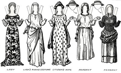A Galeria de Trajes Britânicos: Vestido Usado no Reinado do Primeiro Eduardo, c1934 de Unbekannt