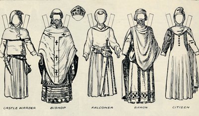 A Galeria de Trajes Britânicos: Como os Ingleses se Vestiram no Tempo do Rei Johns, c1934 de Unbekannt
