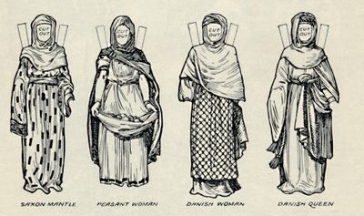 A Galeria de Trajes Britânicos: O Vestido dos Dinamarqueses e Mais tarde Anglo-Saxões, c1934 de Unbekannt