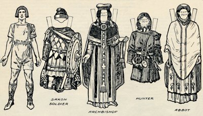 A Galeria de Trajes Britânicos: O Vestido dos Dinamarqueses e Mais tarde Anglo-Saxões, c1934 de Unbekannt