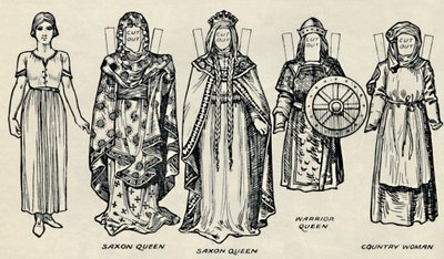 A Galeria de Trajes Britânicos: O Vestido dos Dinamarqueses e Mais tarde Anglo-Saxões, c1934 de Unbekannt