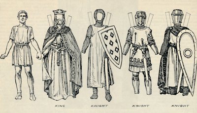 A Galeria de Traje Britânico: Tipos de Vestido no Início dos Tempos Plantagenet, c1934 de Unbekannt