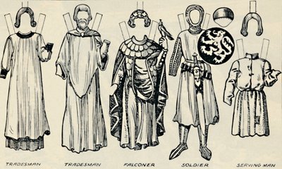 A Galeria de Trajes Britânicos: O que homens e mulheres usavam no tempo de Henry III, c1934 de Unbekannt