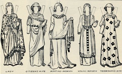A Galeria de Trajes Britânicos: O que homens e mulheres usavam no tempo de Henry III, c1934 de Unbekannt
