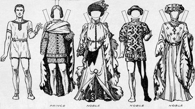 A Galeria de Trajes: Vestidos Usados nos Últimos Anos do Reinado de Edward III, c1934 de Unbekannt