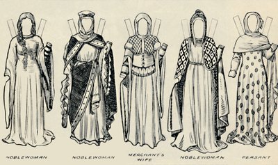 A Galeria de Trajes Históricos: Os Vestidos Usados nos Dias de Richard I, c1934 de Unbekannt