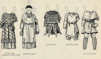 A Galeria de Trajes Históricos: Os Vestidos Usados nos Dias de Richard I, c1934 de Unbekannt