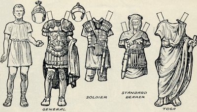 A Galeria de Trajes Históricos: O que os britânicos e romanos costumavam usar, c1934 de Unbekannt