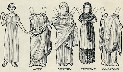 A Galeria de Trajes Históricos: O que os britânicos e romanos costumavam usar, c1934 de Unbekannt