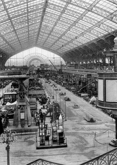 A Galeria de Máquinas, Exposição Universal, Paris, 1889 de Unbekannt