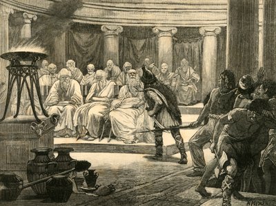 Os gauleses em Roma, 1890. de Unbekannt
