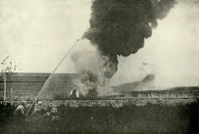 O Flammenwerfer alemão., 1919. de Unbekannt