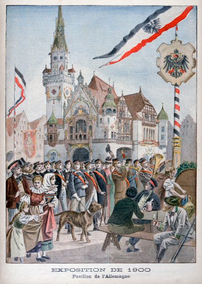 O pavilhão alemão na Exposição Universal de 1900, Paris, 1900 de Unbekannt