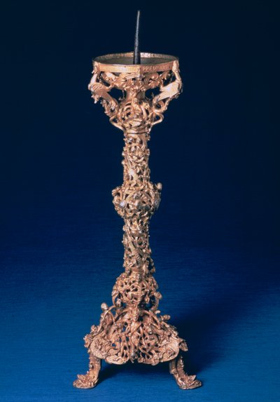O castiçal de Gloucester, metal dourado, inglês, século XII de Unbekannt