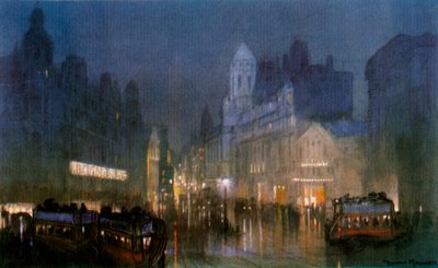 O Grand Canal de Tottenham Court Road. c1900-1940 de Unbekannt