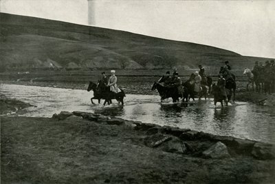O Grão-Duque Michael e sua equipe, 1919. de Unbekannt