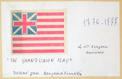 The Grand Union Flag (impressão em bloco de madeira a cores) de Unbekannt