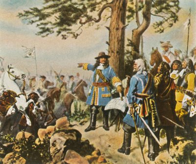 Os grandes comandantes eleitorais antes da Batalha de Fehrbellin, 28 de junho de 1675, 1936. de Unbekannt