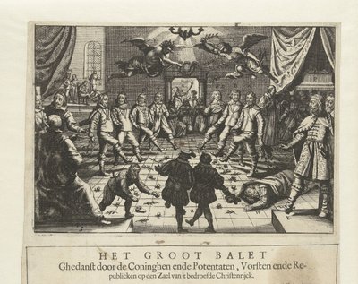 O Grande Balé de Guerra Europeu, c. 1643. de Unbekannt