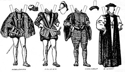 A Grande Galeria de Trajes: Vestidos Variados Usados nos Dias de Elizabeth, c1934 de Unbekannt