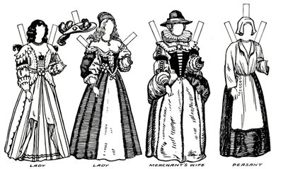 A Grande Galeria de Trajes Históricos: alguns vestidos de Charles The First Time, c1934 de Unbekannt