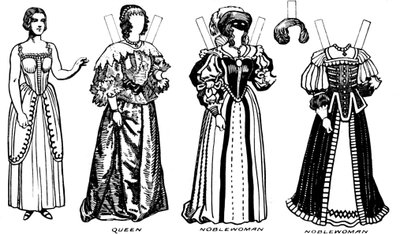 A Grande Galeria de Trajes Históricos: alguns vestidos de Charles The First Time, c1934 de Unbekannt