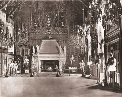 O Grande Salão, Castelo de Edimburgo, Edimburgo, Escócia, 1894. de Unbekannt
