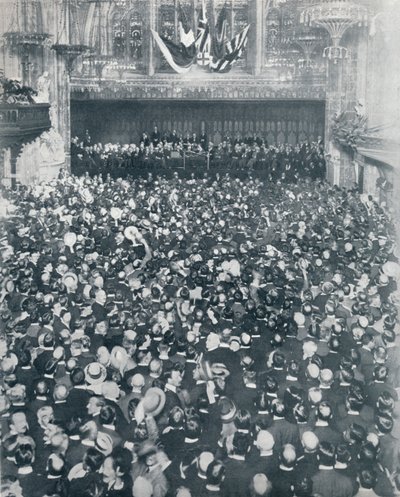 A Grande Reunião de Recrutamento no London Guildhall, 1914 de Unbekannt