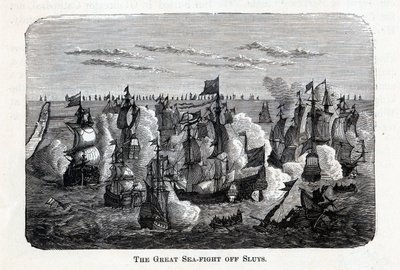 O grande combate marítimo Sluys, 1882 de Unbekannt