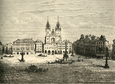 A Grande Praça, Praga, 1890. de Unbekannt