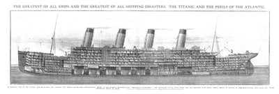 O maior de todos os navios e o maior de todos os desastres marítimos, 20 de abril de 1912. de Unbekannt