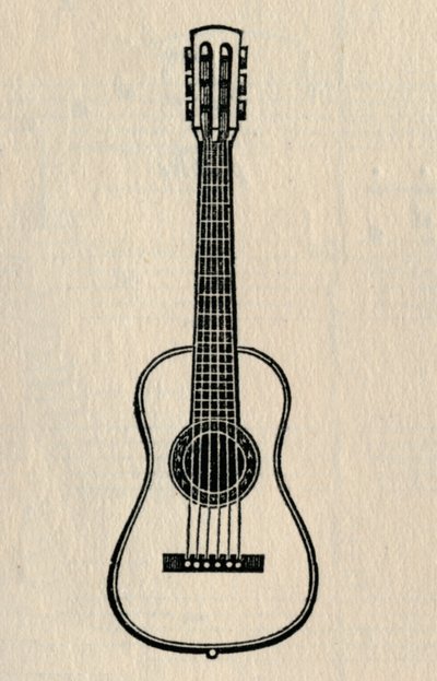A guitarra, 1895. de Unbekannt