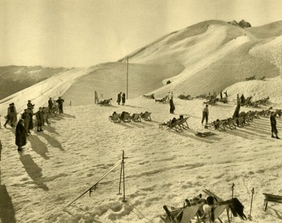 O teleférico de Hafelekarbahn, Innsbruck, Tirol, Áustria, c1935. de Unbekannt