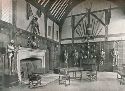 O salão na mansão Ockwells, 1905 de Unbekannt