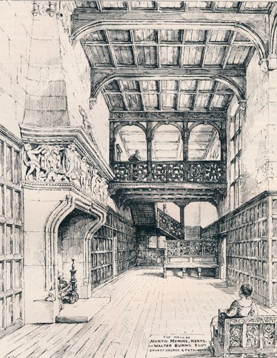 O Salão dos Mimos do Norte, Herts, 1898 de Unbekannt