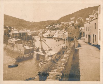A entrada do porto - Polperro, 1927 de Unbekannt