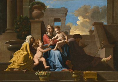A Sagrada Família na Escadaria, 1648. de Unbekannt