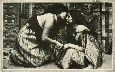 O Hongi, Uma Saudação Maori, c1948. de Unbekannt