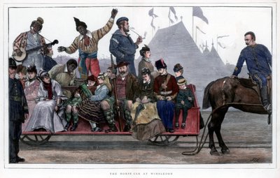O carro de cavalo em Wimbledon, 1872 de Unbekannt