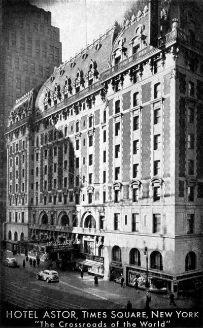 The Hotel Astor, Times Square, Nova York, c1930s de Unbekannt