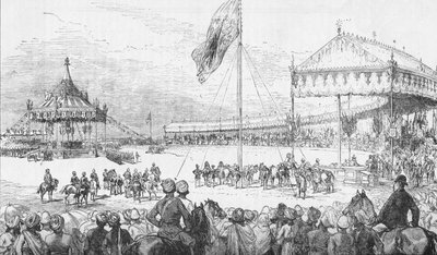 O Imperial Durbar em Delhi, Índia, em 1 de janeiro de 1877 1908. de Unbekannt