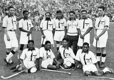A equipe indiana de hóquei, vencedores da medalha de ouro, Jogos Olímpicos de Berlim, 1936 de Unbekannt