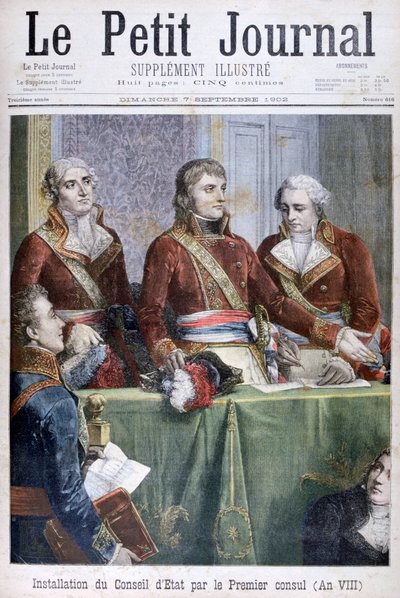 A instalação do Conselho de Estado pelo primeiro cônsul Napoleão, 1799 1902 de Unbekannt