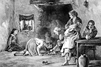 A fome irlandesa, 1845-1849, 1900 de Unbekannt