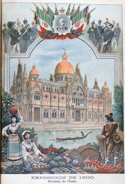 O pavilhão italiano na Exposição Universal de 1900, Paris, 1900 de Unbekannt